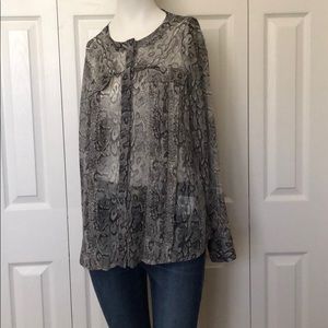 Joie Silk snakeprint blouse L Excellent condition